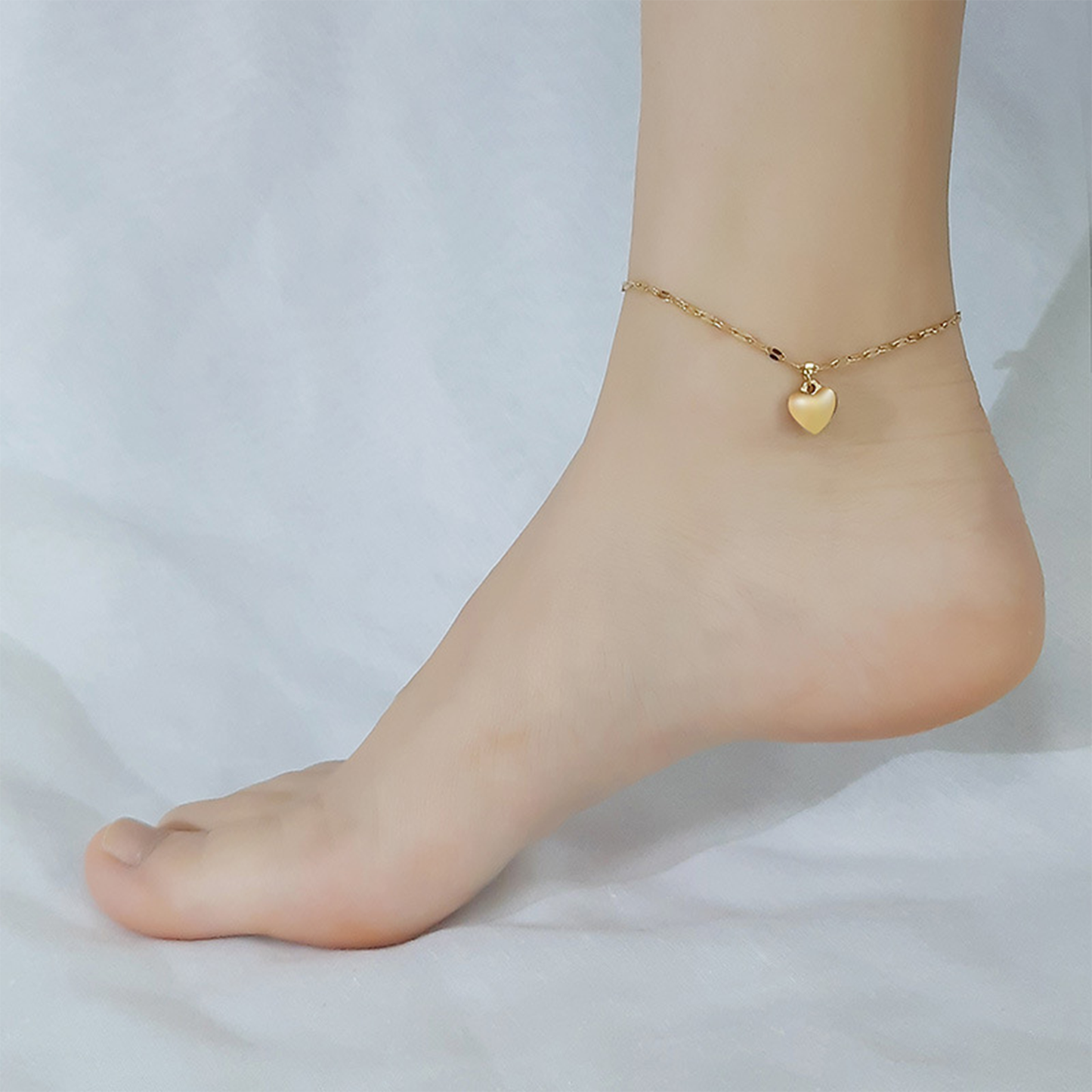 Heart of Gold Anklet