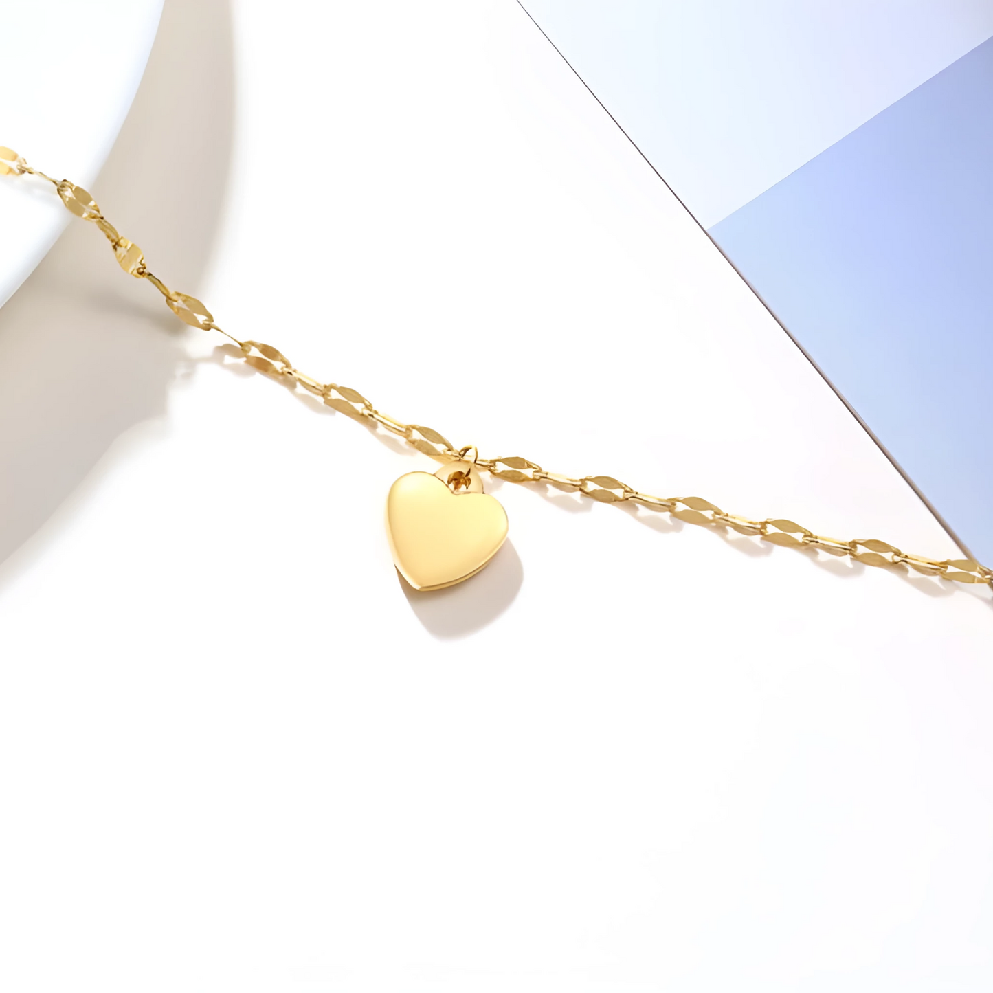 Heart of Gold Anklet