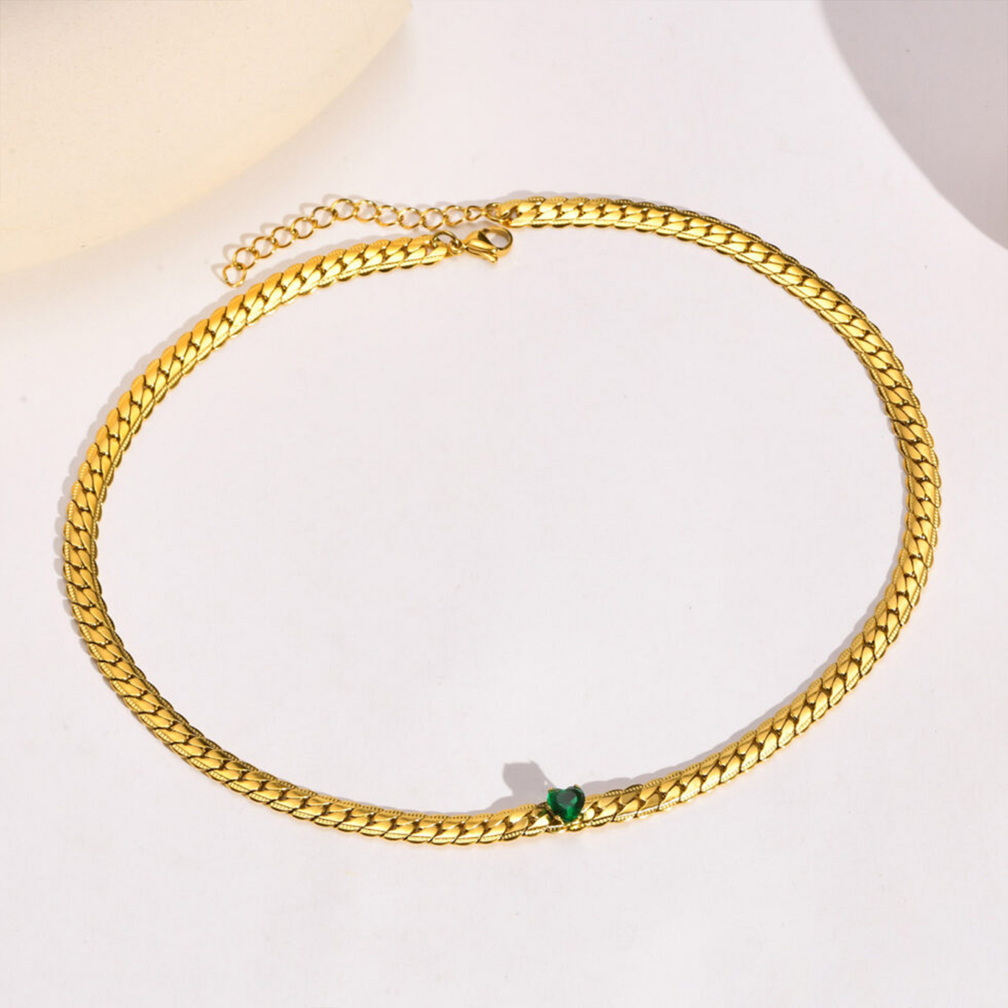 Jade Dot Necklace