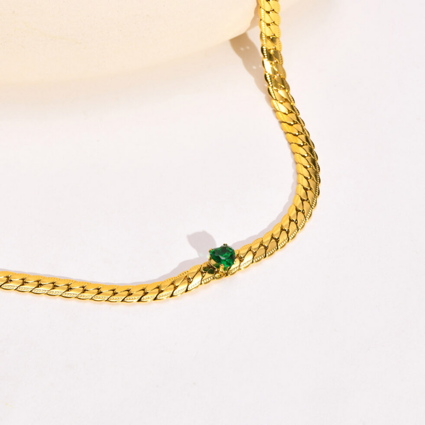 Jade Dot Necklace