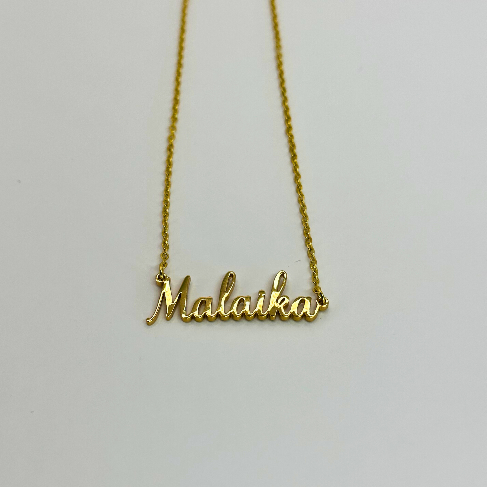 Customised Name Necklace (Font 28) Gold 40cm