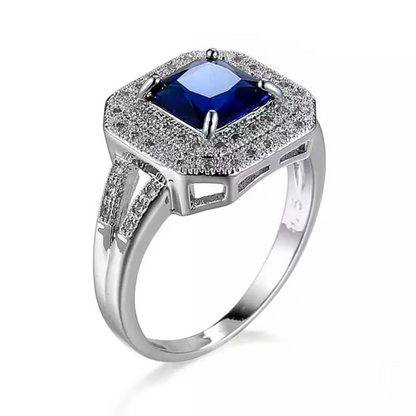 Square Crown Ocean Ring